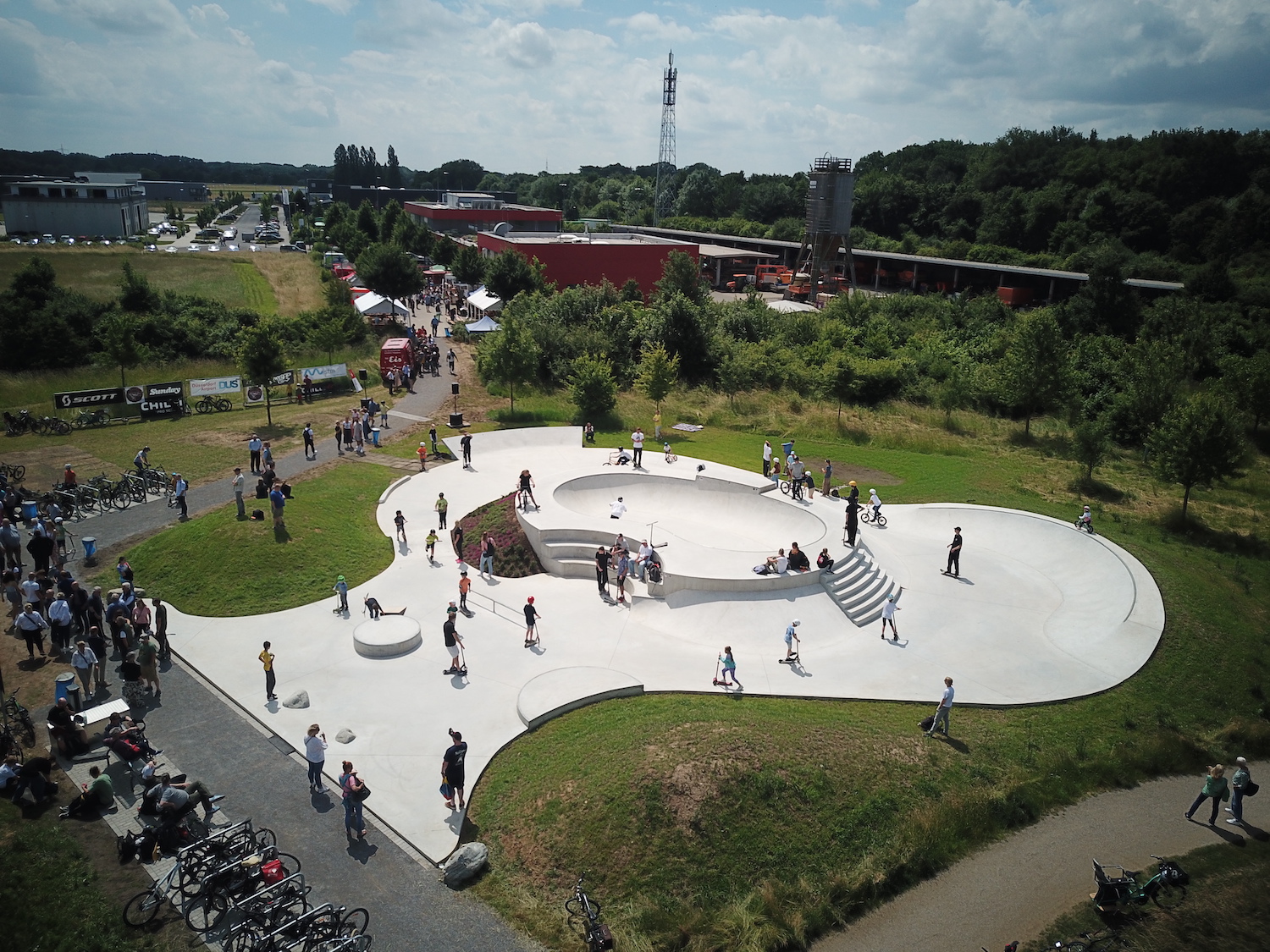 The new Meerbusch skatepark in Germany is officially open